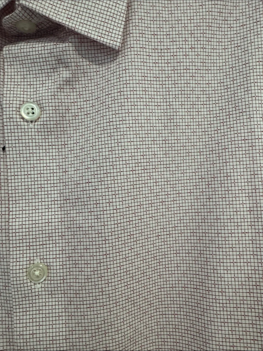 Banana Republic Men's Light Pink Micro-Print Dress Shirt